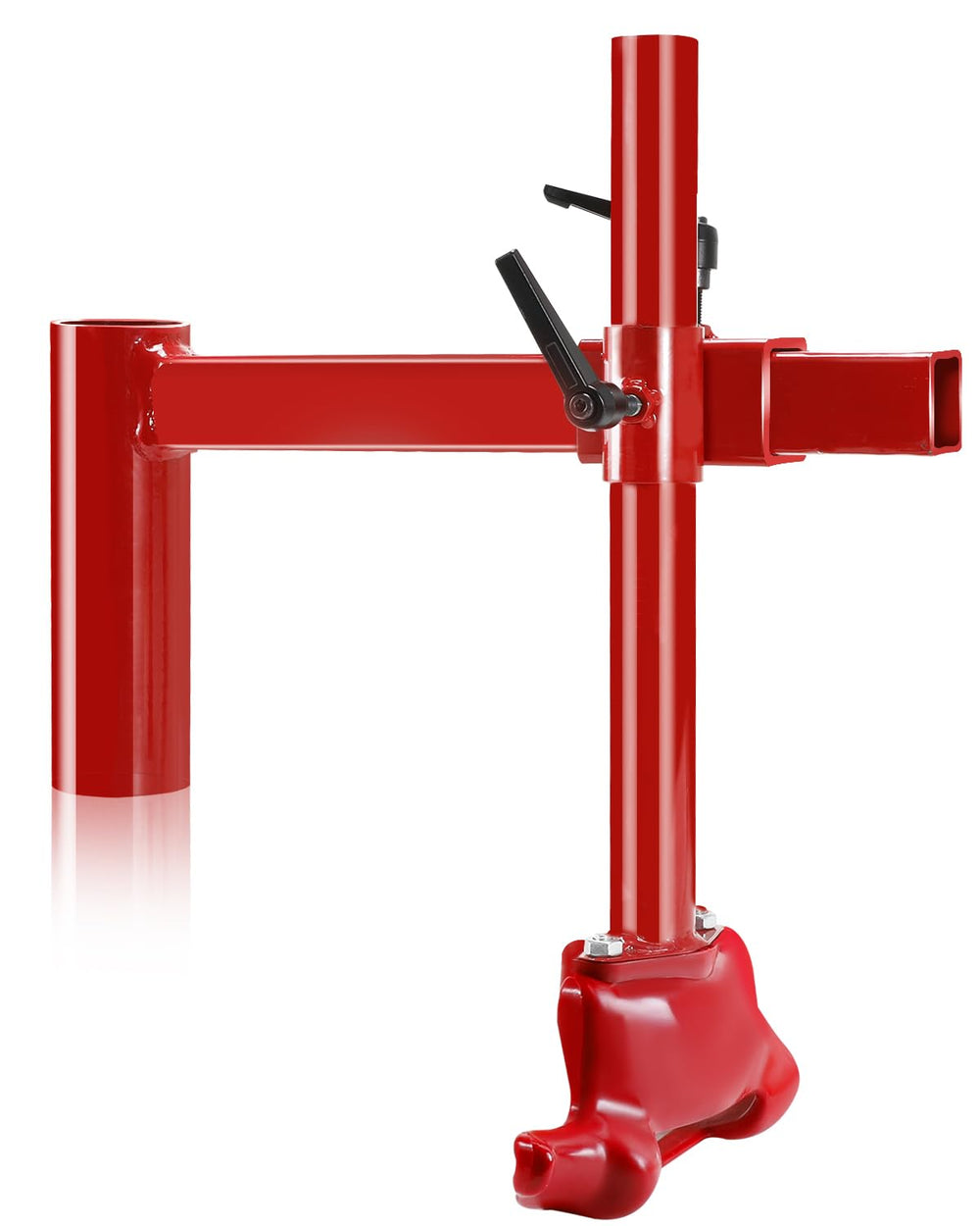 EXODIOS upgrade manual tire changer duck head assembly demonstrates durable construction for fast mounting.