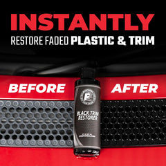 ExoForma Black Trim Restorer applicator side aids quick DIY restoration and even coating.