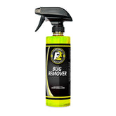 ExoForma Bug Remover spray-action demonstrates fast bug removal on car paint.