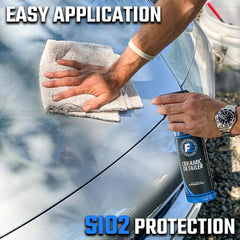 ExoForma Ceramic Detailer water-beading reduces water spots after rain or washes.