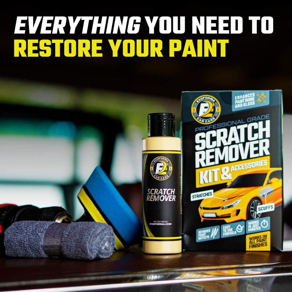ExoForma paint clarity restore shows deeper color and gloss after treatment.