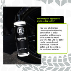 ExoForma Permashine shield protects tire surface during harsh conditions.