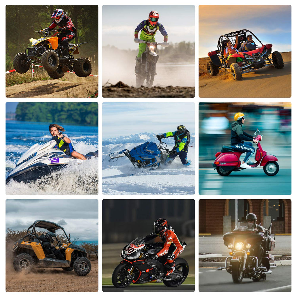 ExpertPower universal fitment graphic illustrating broad compatibility with bikes and scooters.