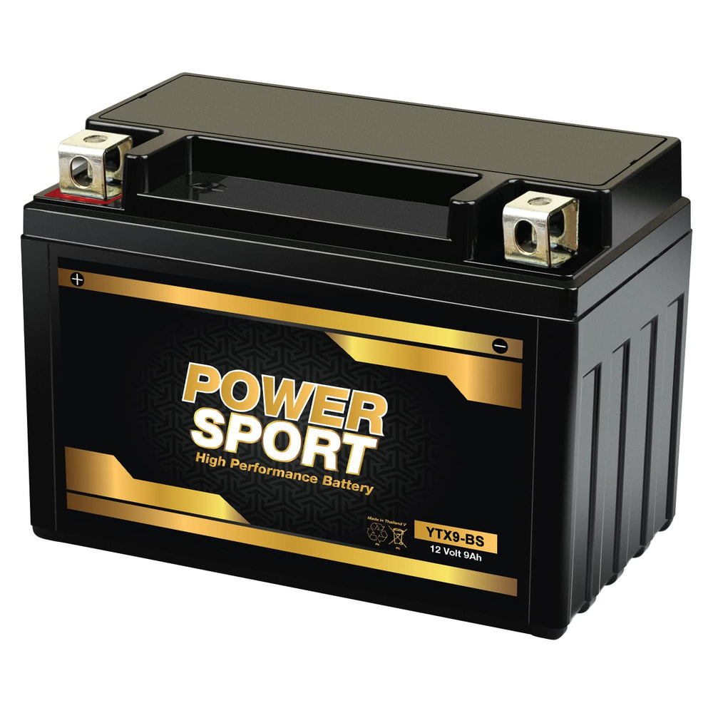 ExpertPower YTX9-BS battery exterior ready for rugged powersports starts.