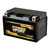 ExpertPower YTZ10S front view battery for motorcycles, showcasing compact 12V power.