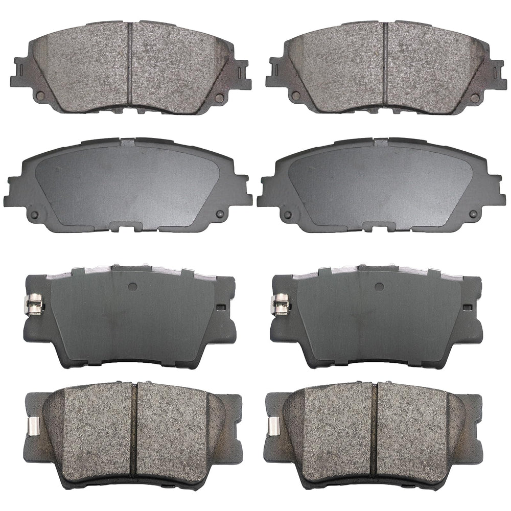 EXPPOWER front-rear ceramic brake pads for Camry 2018-2020 with low dust and smooth stopping