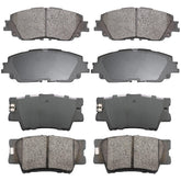 EXPPOWER front-rear ceramic brake pads for Camry 2018-2020 with low dust and smooth stopping