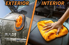 EXTEND-A-REACH microfiber towels pack for interior and exterior use.