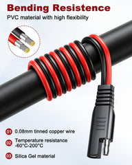 EXTRACTME integrated cable holder keeps charging lead tidy and hidden
