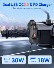 EXTRACTME dual-port charger delivering fast charging on the road.