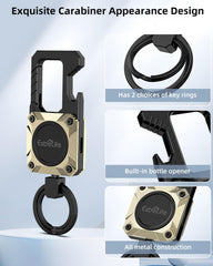 ExtreLife bottle opener integration adds practical utility during outdoor adventures.