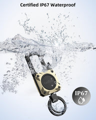 ExtreLife's compact durable design fits keys, bags, and luggage discreetly.