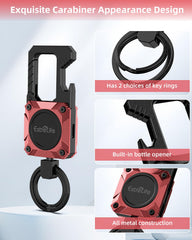 ExtreLife keychain rugged stainless steel construction withstands drops.