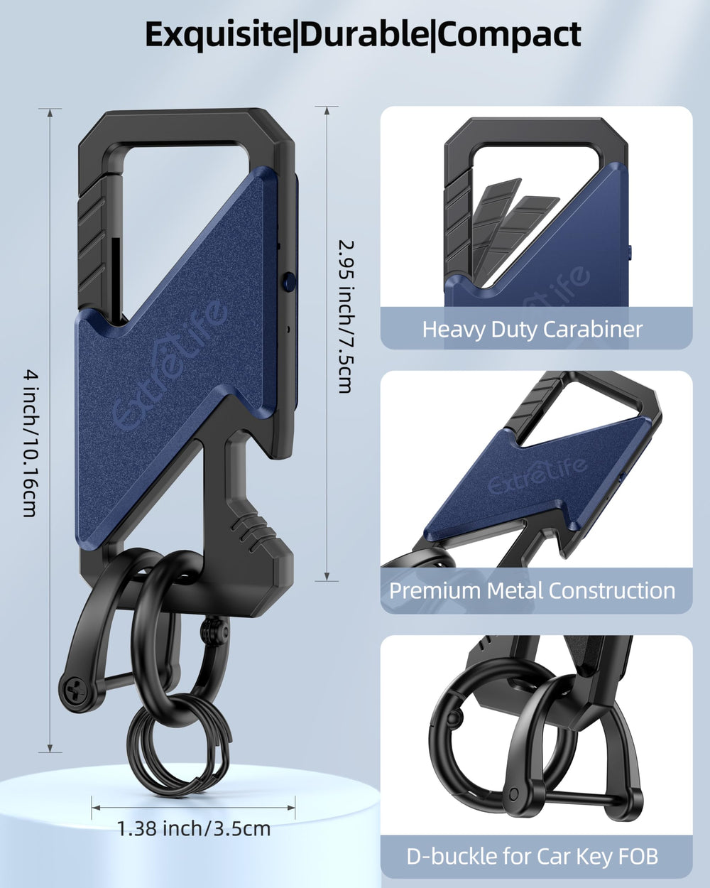 ExtreLife IP67 waterproof keychain withstands spills and splashes