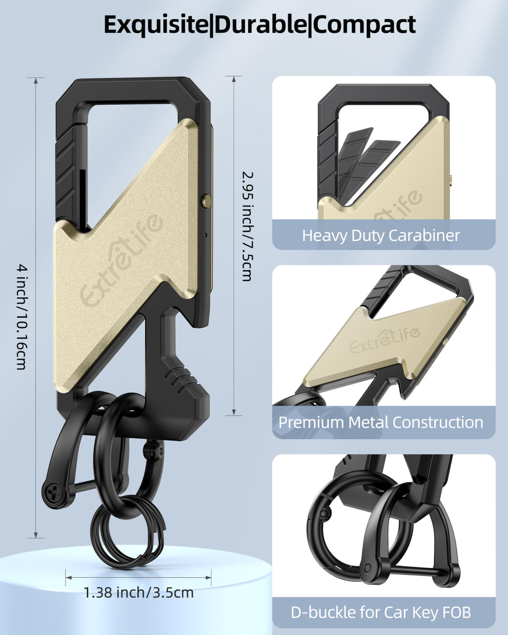 ExtreLife keychain receives a left-behind notification via Find My.