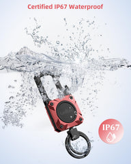 ExtreLife keychain loud speaker helps locate items within Bluetooth range.