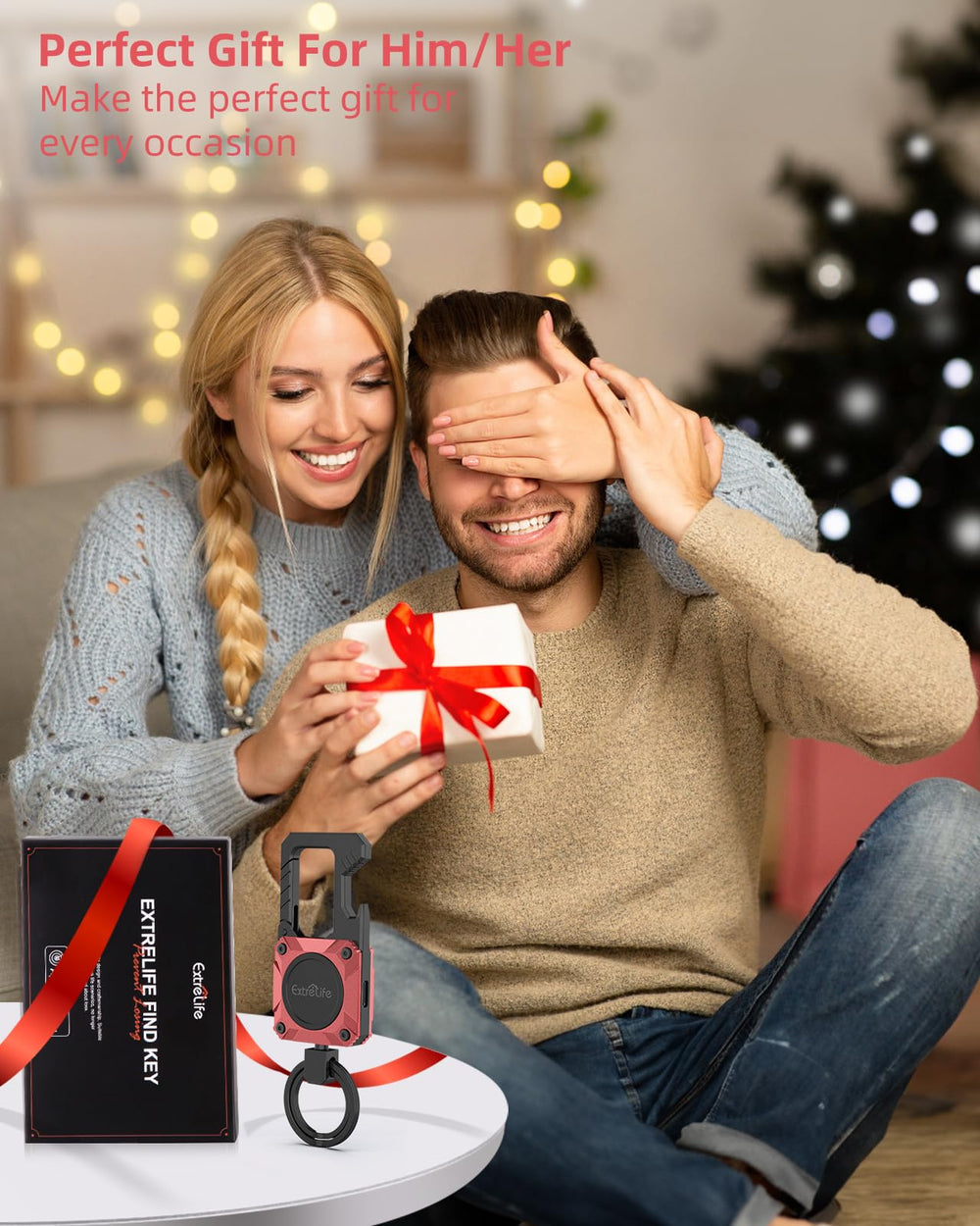 ExtreLife keychain luggage-friendly design fits on bags and backpacks.