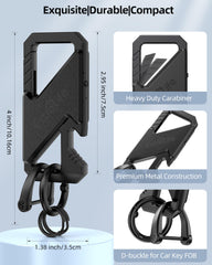 ExtreLife keychain uses premium zinc alloy with IP67 protection for everyday resilience.