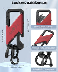 ExtreLife premium zinc alloy keychain resists corrosion.
