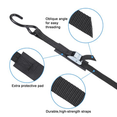 EXVITAL protective pad under buckle prevents scratches on surfaces during tightening