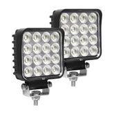 EXZEIT 128W LED work light with rugged housing, ideal for heavy equipment use.