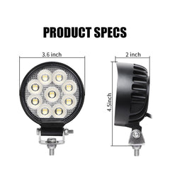 EXZEIT 12V/24V compatible light pod suitable for many utility vehicles.