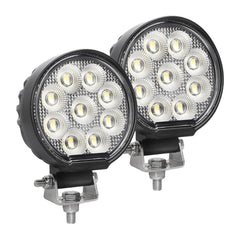 EXZEIT 56W LED light pod with 180-degree flood beam for wide tractor illumination.