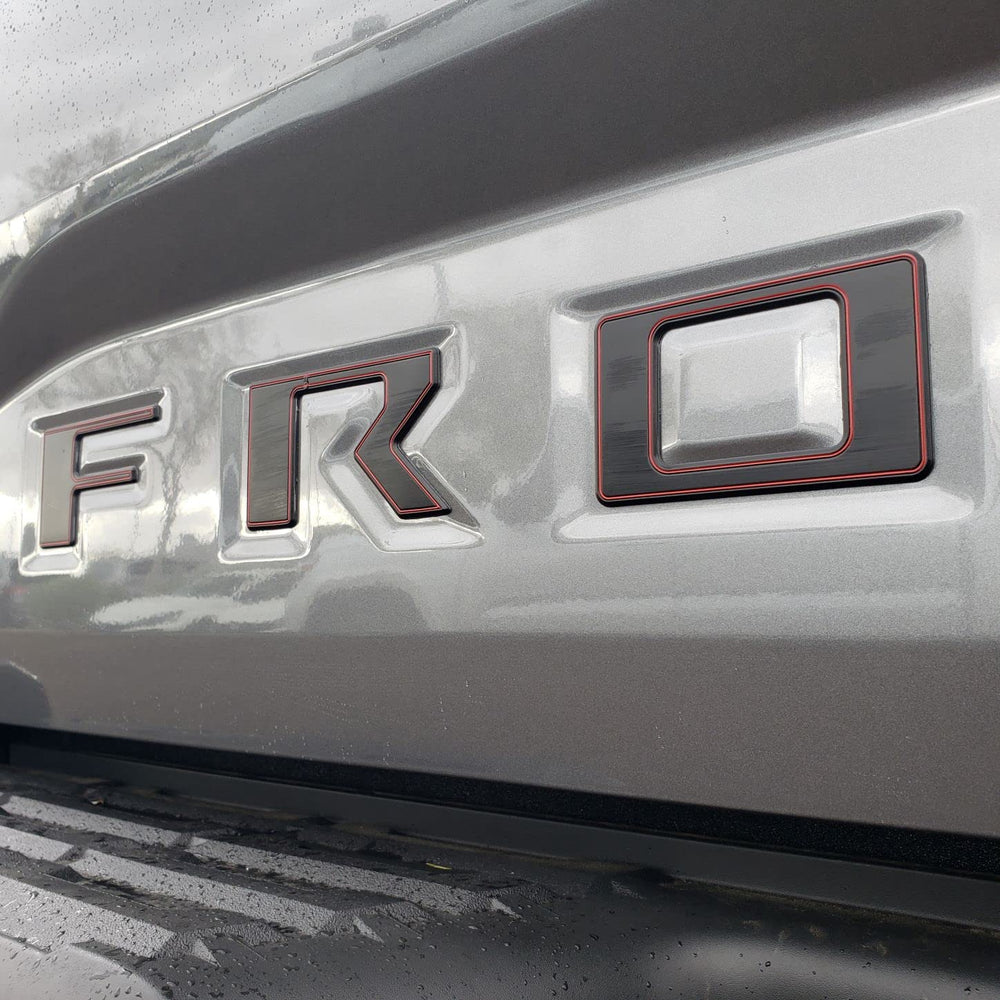 EyeCatcher automotive-grade raised plastic for a durable Frontier look