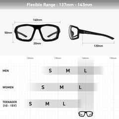 EYEGLAD REV Z87+ rider's package includes case and cleaner