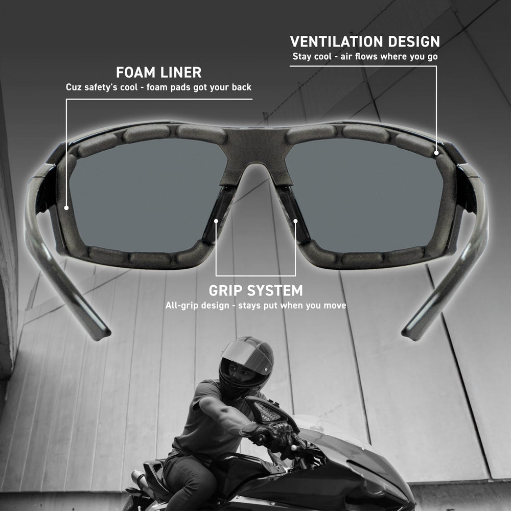 EYEGLAD REV Z87+ UV400 protection guards eyes from sun glare