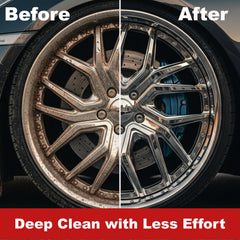 EZ Detail Big Red wheel brush works with a full detailing system for complete coverage.