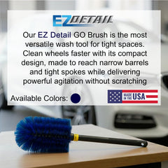 EZ Detail Go Brush targets brake calipers for careful detailing.