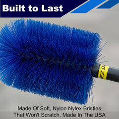EZ Detail Go Brush reaches underbody areas for suspension cleaning.