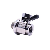 EZ Oil Drain Valve installation close-up showing quick, tool-free setup.