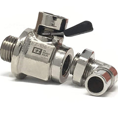 EZ Oil Drain Valve lever action enables quick, mess-free oil changes