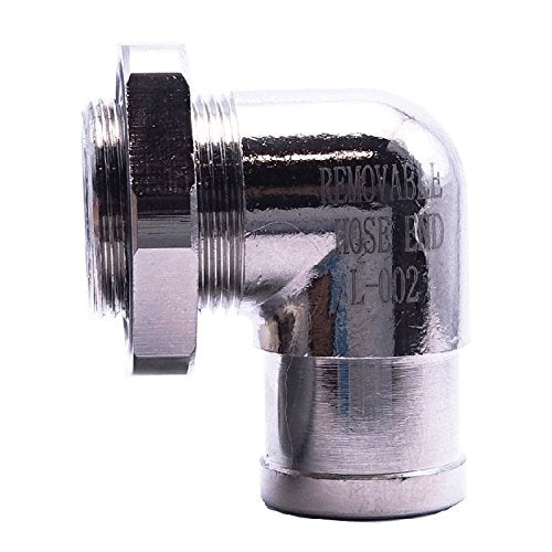 EZ Oil Drain Valve nickel-plated body resists tarnish for durability.