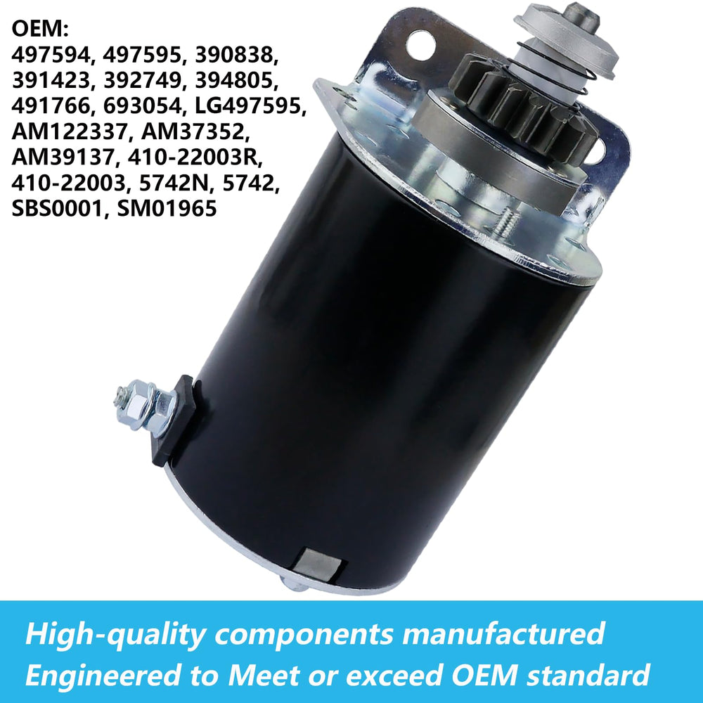 Ezamintaly starter steel gear with solenoid relay included for easy installation