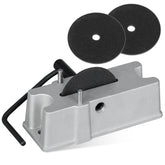 EZAPEX piston-ring filer on bench setup enables precise adjustments during tasks.