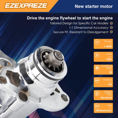 EZEXPREZE 18905N chrome starter closeup shows durable chrome finish and precision components.