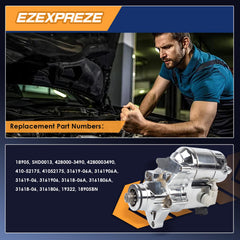 EZEXPREZE chrome starter installation ready, simplify wiring and mounting for quick roadside readiness.