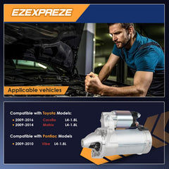 Ezexpreze starter motor CW rotation indicator for reliable ignition
