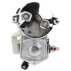 EZEXPREZE chrome starter versus OEM style visual comparison for confident upgrade.