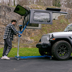 EZLIFT four swivel wheels enable smooth positioning and controlled movement.