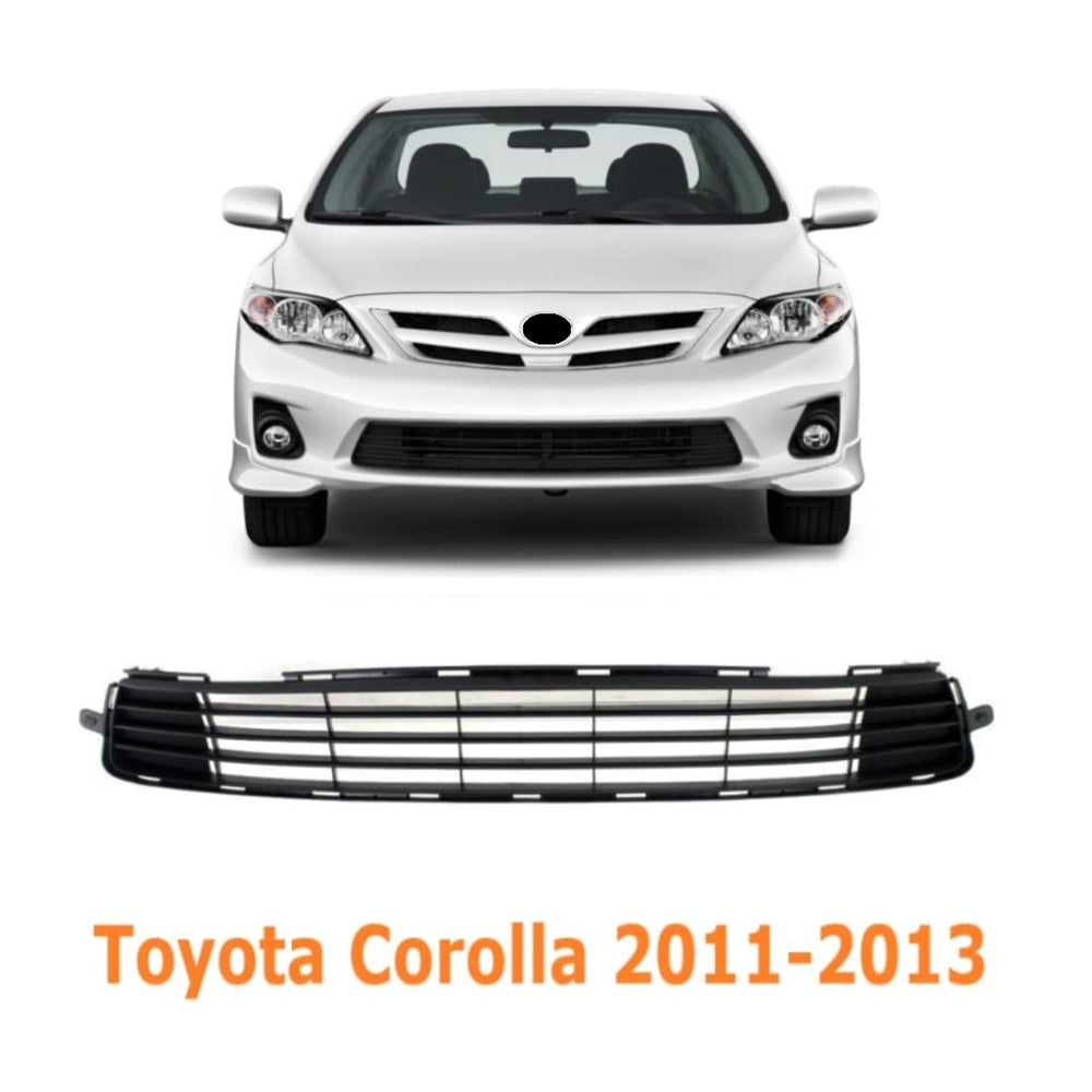 EzMech durable plastic bumper grille for Toyota Corolla 2011-2013, long-lasting performance.