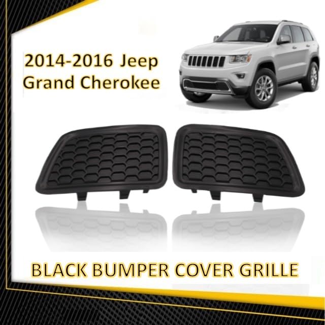 EzMech front bumper grille insert for Jeep Grand Cherokee center right bezel, enhances exterior styling.