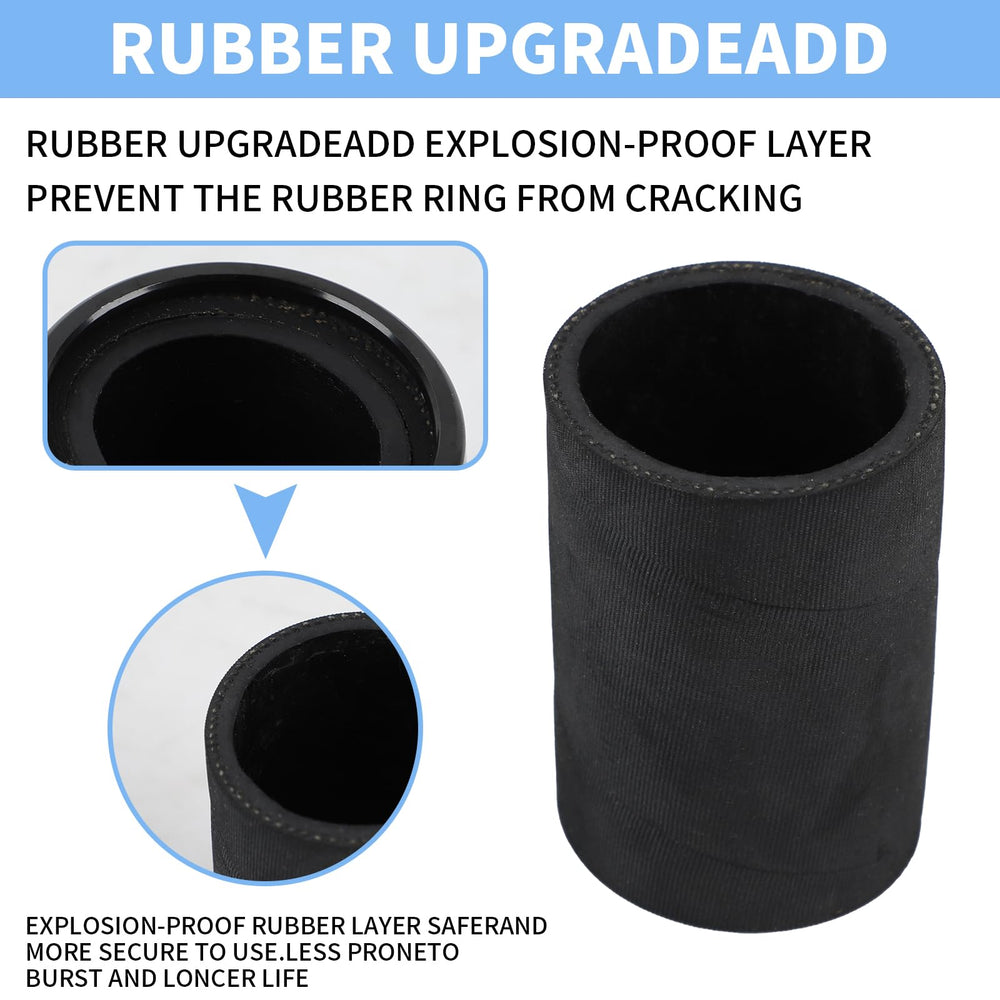 EZPROIT 48-inch hose clamps provide a tight, leak-free seal.