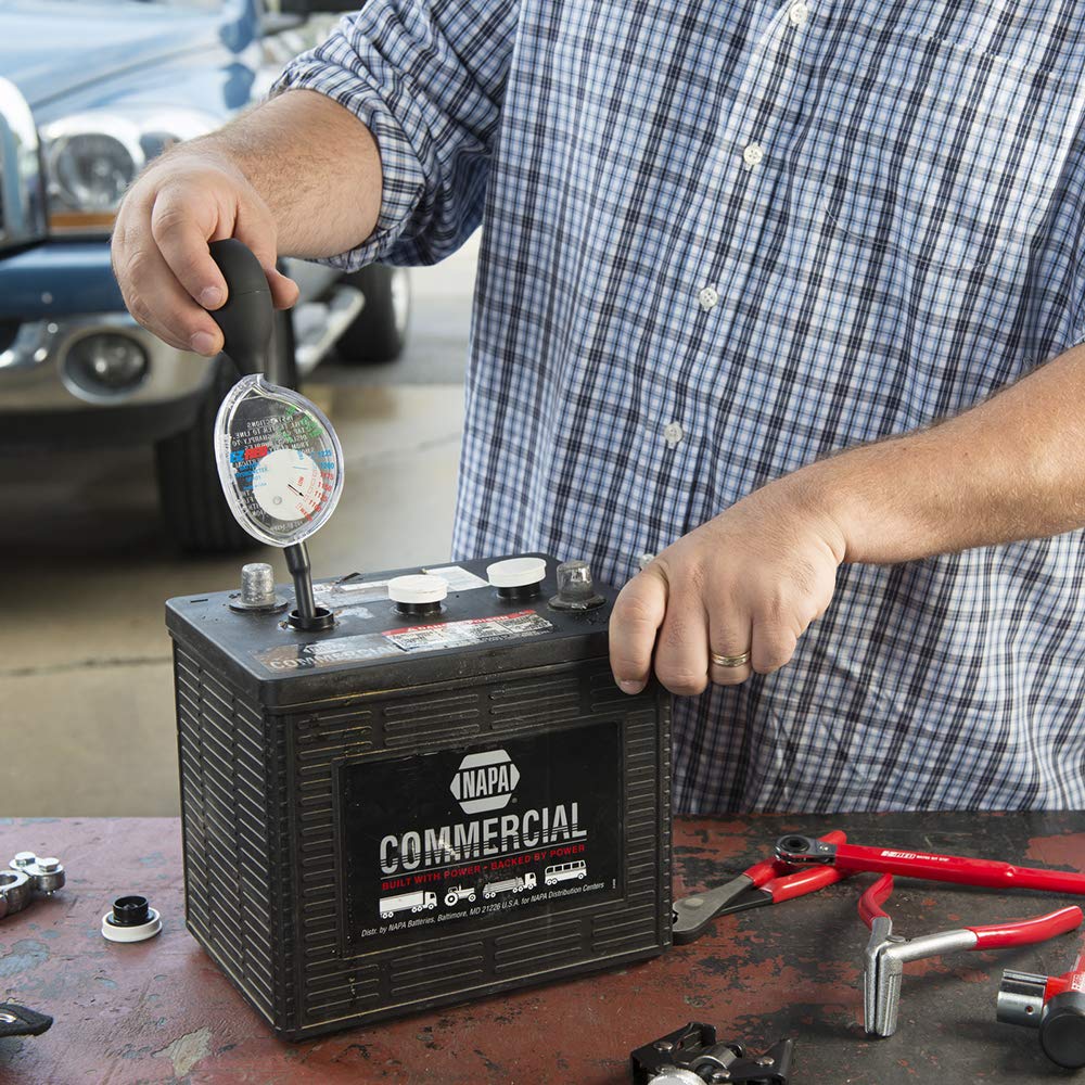 EZRED SP101 used in garages for fast, accurate charge readings.