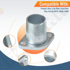 EZYPak Honda GX270 flange designed for reliable exhaust customization.