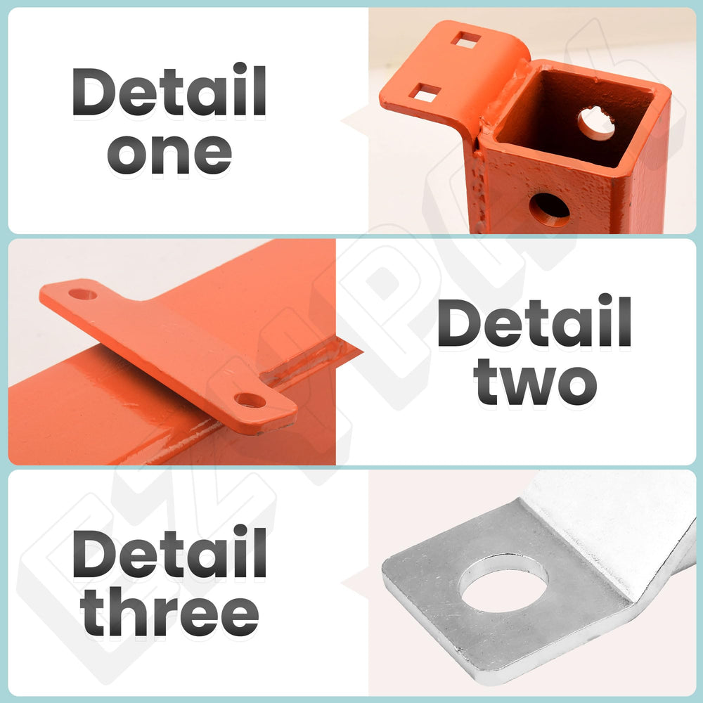 EZYPak hitch with weather-resistant powder coating finish for rust protection