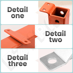EZYPak hitch with weather-resistant powder coating finish for rust protection